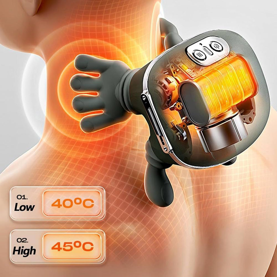 Portable, Bionic Heated Neck and Back Massager