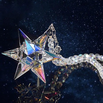 Crystal Star Car Hanging Ornament – Rainbow Light Suncatcher