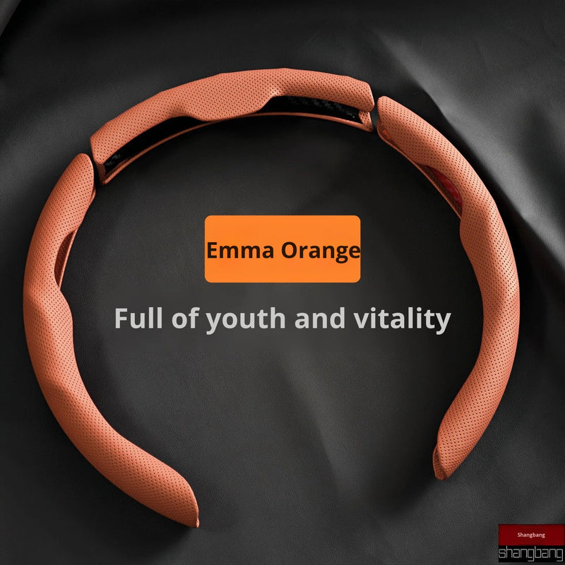 PREMIUM SPORTY UNIVERSAL STEERING WHEEL COVER (ANTI SLIP - NEPPA LEATHER)