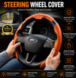 PREMIUM SPORTY UNIVERSAL STEERING WHEEL COVER (ANTI SLIP - NEPPA LEATHER)