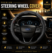 PREMIUM SPORTY UNIVERSAL STEERING WHEEL COVER (ANTI SLIP - NEPPA LEATHER)