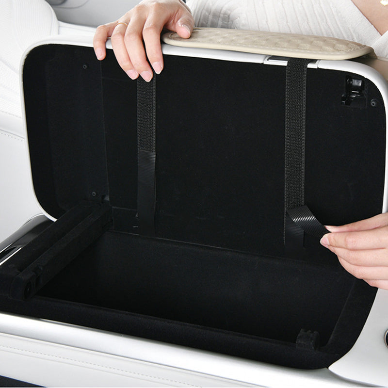 CAR ARM REST ORGANIZER WITH CUP HOLDER, MOBILE HOLDER AND TISSUE HOLDER